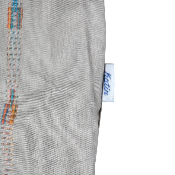 Katin Zenith Short Sleeve Tan Button Down Multi Color Jacquard stripe Shirt S - Picture 3 of 8